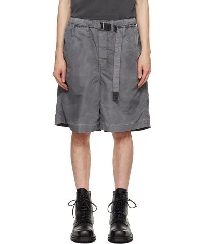 Sacai Gray Nylon Twill Shorts