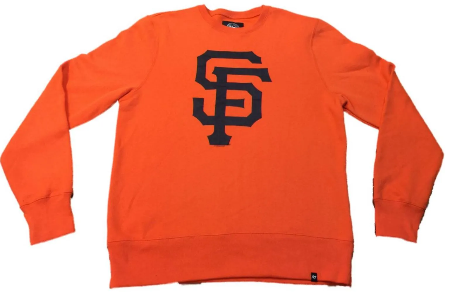 San Francisco Giants 47 Brand Orange Classic Crew Pullover Sweatshirt (M)