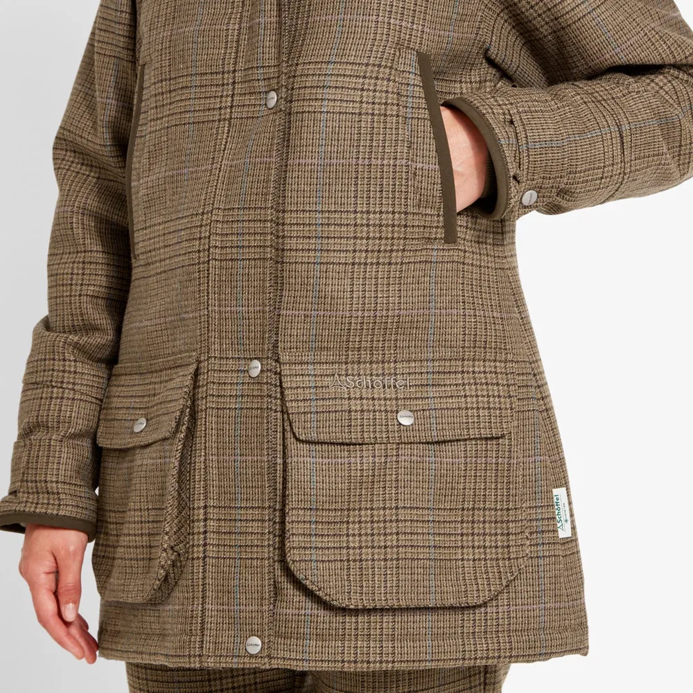 Schoffel Ladies Ptarmigan Tweed Shooting Coat