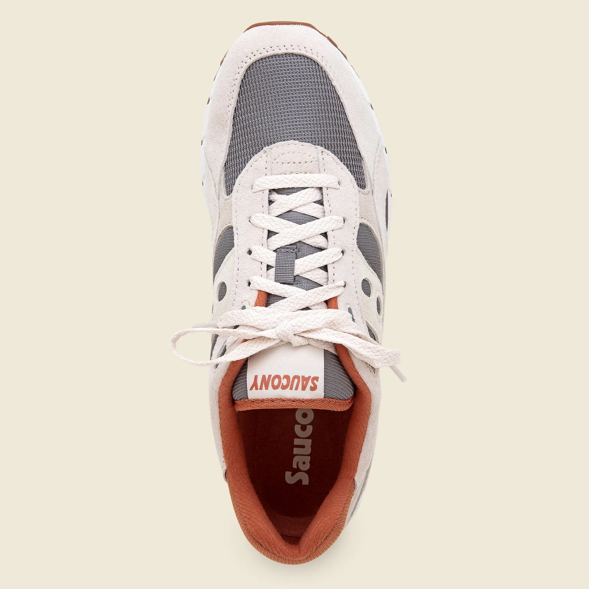 Shadow 6000 Sneaker - Beige/White/Orange