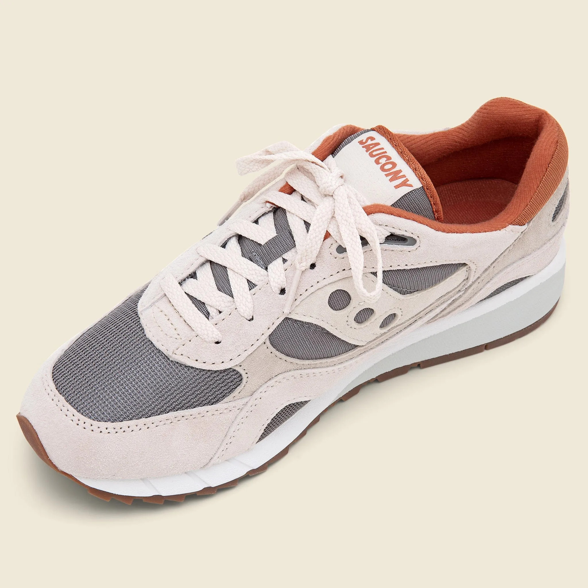 Shadow 6000 Sneaker - Beige/White/Orange