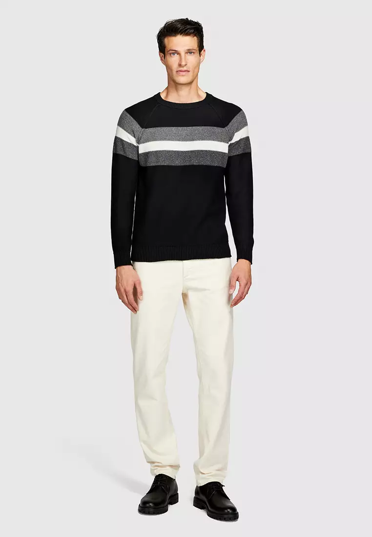 Sisley Sweater with Stripes