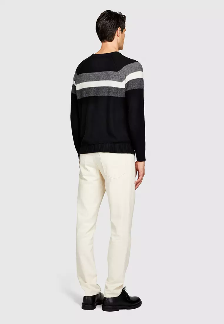 Sisley Sweater with Stripes