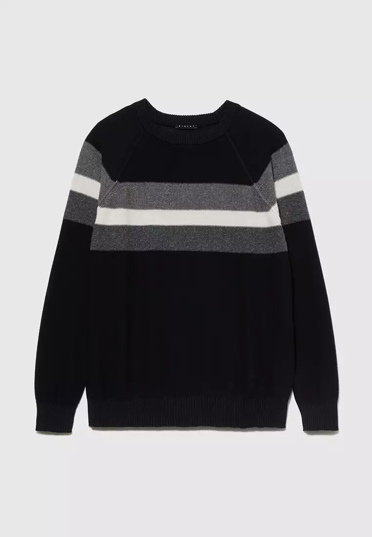 Sisley Sweater with Stripes