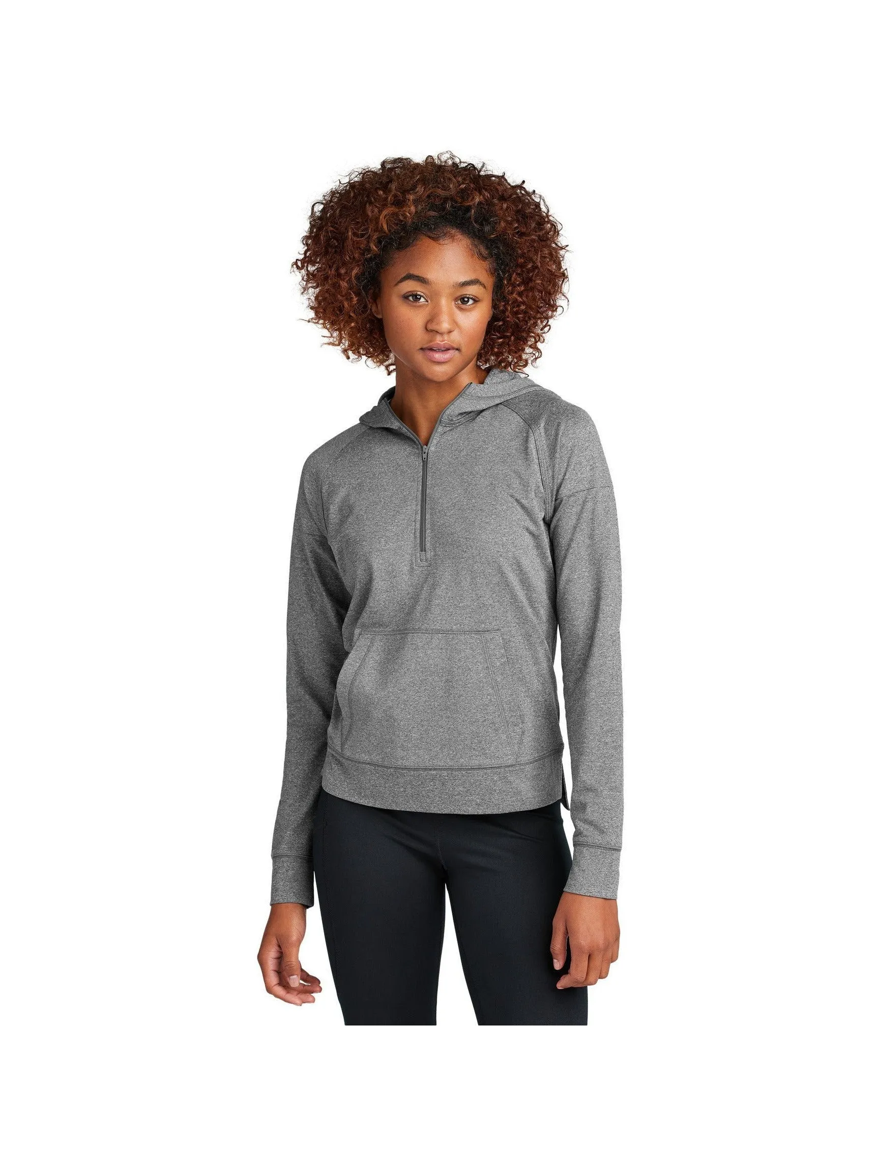 Sport-Tek Ladies Sport-Wick Stretch 1/2-Zip Hoodie