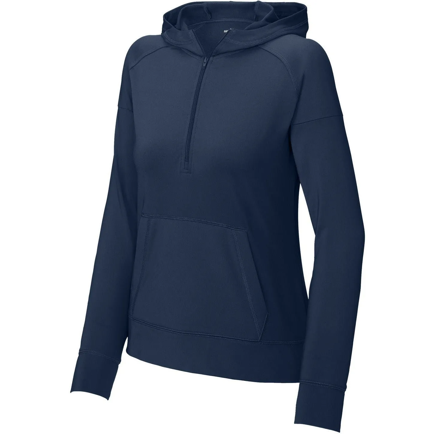 Sport-Tek Ladies Sport-Wick Stretch 1/2-Zip Hoodie