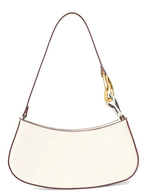 STAUD Women's Ollie Leather Shoulder Handbag - Cream