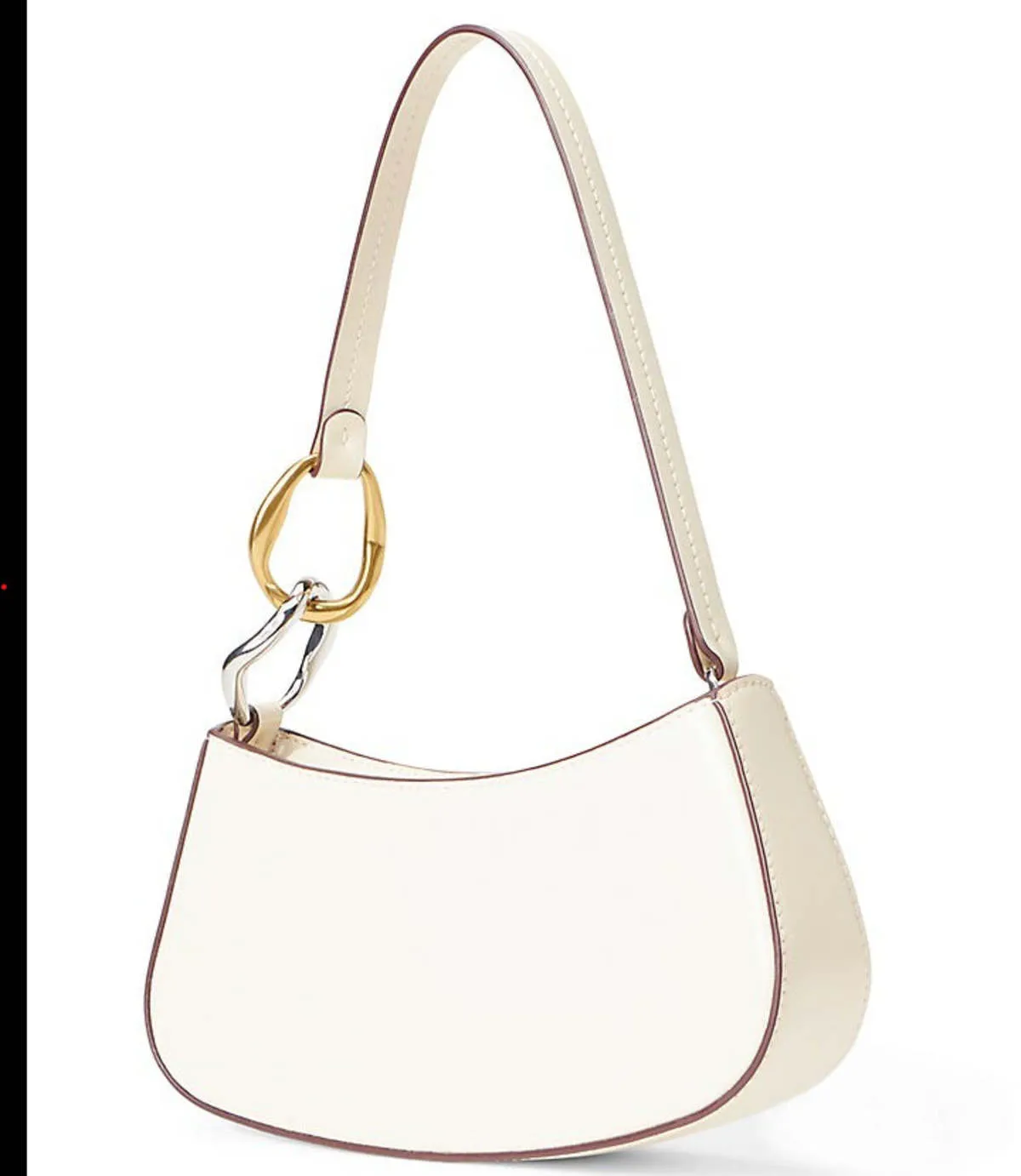 STAUD Women's Ollie Leather Shoulder Handbag - Cream