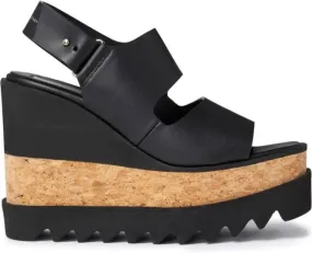 Stella McCartney Sneak-Elyse wedge sandals Black