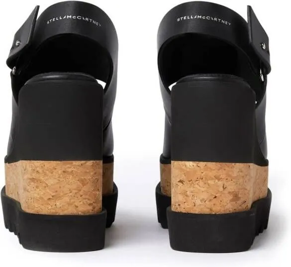 Stella McCartney Sneak-Elyse wedge sandals Black