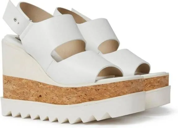 Stella McCartney Sneak-Elyse wedge sandals White