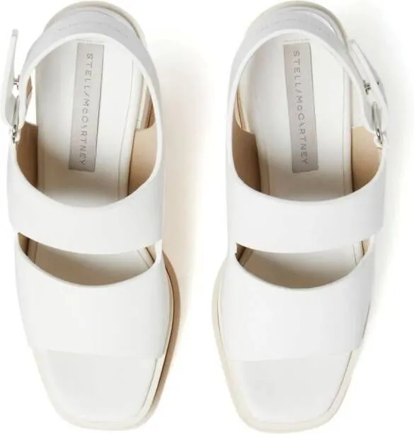 Stella McCartney Sneak-Elyse wedge sandals White