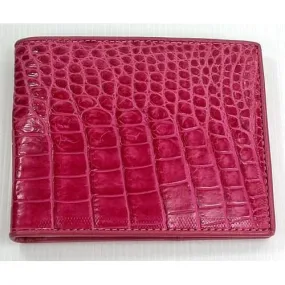 Stomach Pink Crocodile Wallet