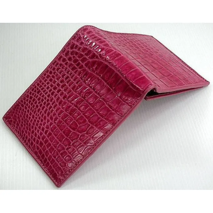 Stomach Pink Crocodile Wallet