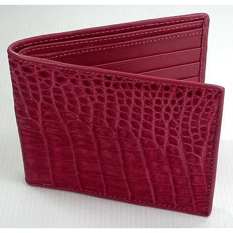 Stomach Pink Crocodile Wallet