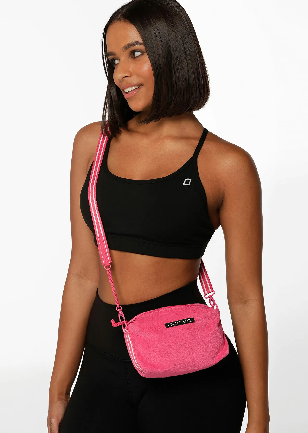 Terry Crossbody Bag | Pink | One Size | Sale | Lorna Jane Australia