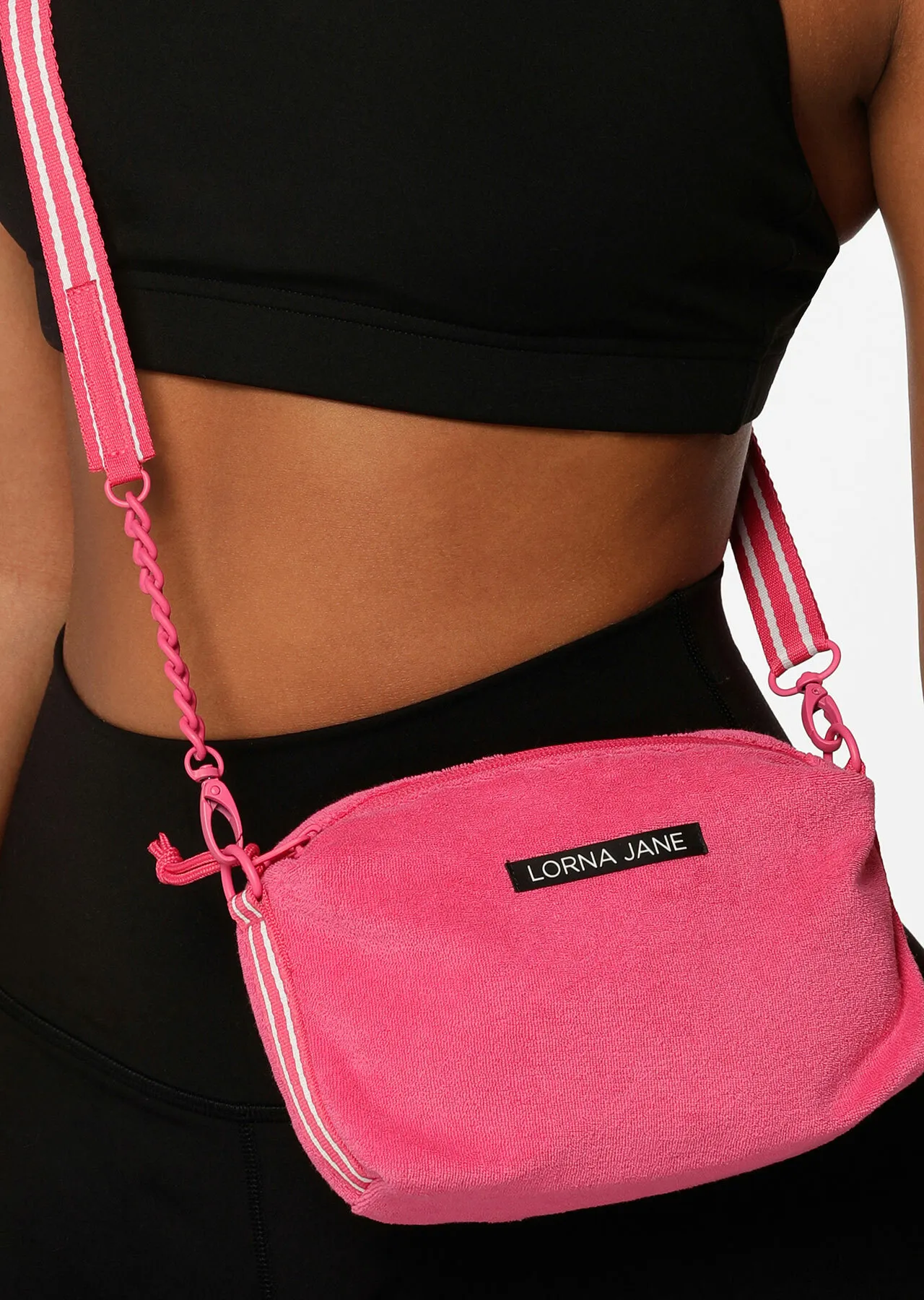 Terry Crossbody Bag | Pink | One Size | Sale | Lorna Jane Australia