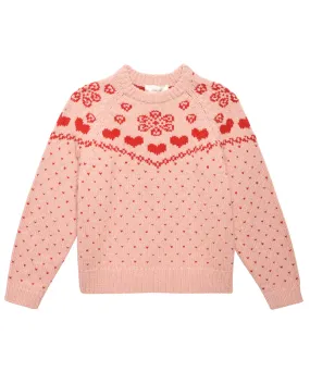 The Sweetheart Pullover. -- Blush with Cherry