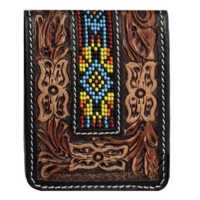 Twisted X Beaded Front Pocket Wallet