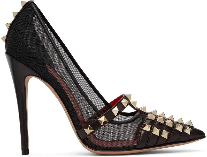 Valentino Garavani Black Alcove 100 Heels