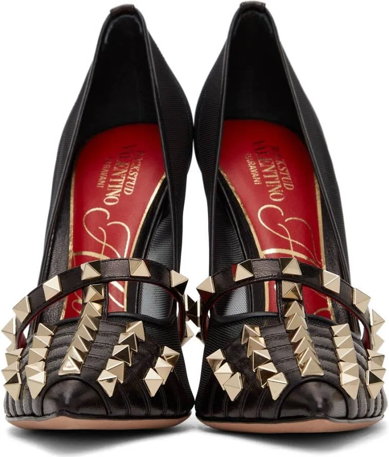 Valentino Garavani Black Alcove 100 Heels