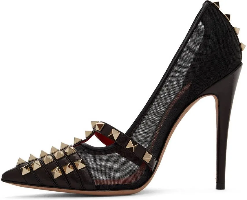 Valentino Garavani Black Alcove 100 Heels