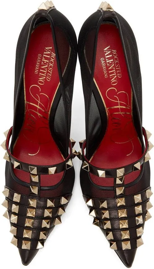 Valentino Garavani Black Alcove 100 Heels