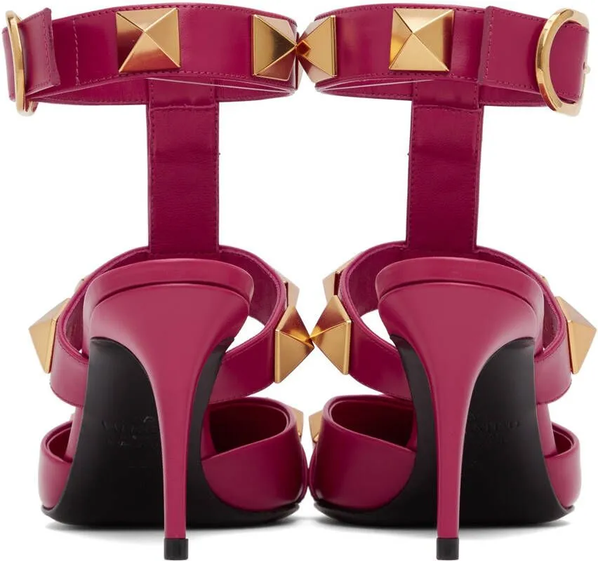 Valentino Garavani Pink Roman Stud Heels