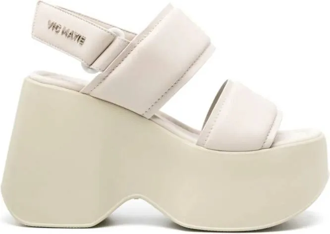 Vic Matie Yoko 105mm platform sandals White