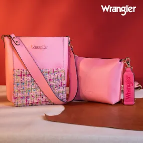 WG115-918B Wrangler Hobo with Mini Crossbody Set - Pink