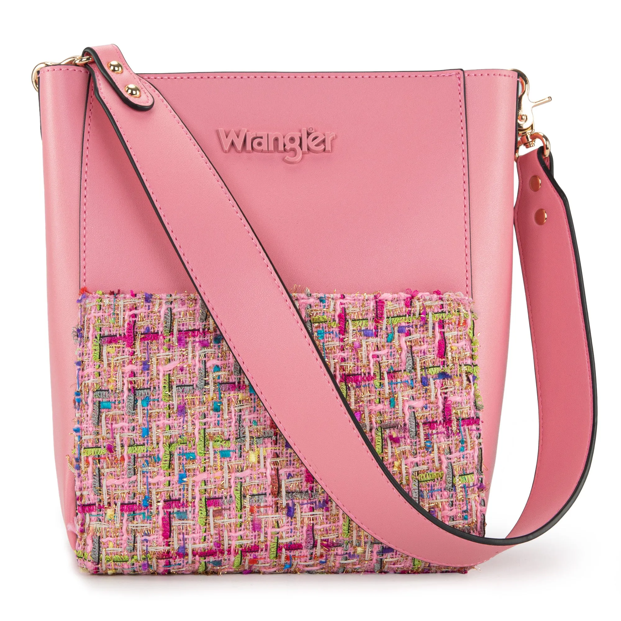 WG115-918B Wrangler Hobo with Mini Crossbody Set - Pink