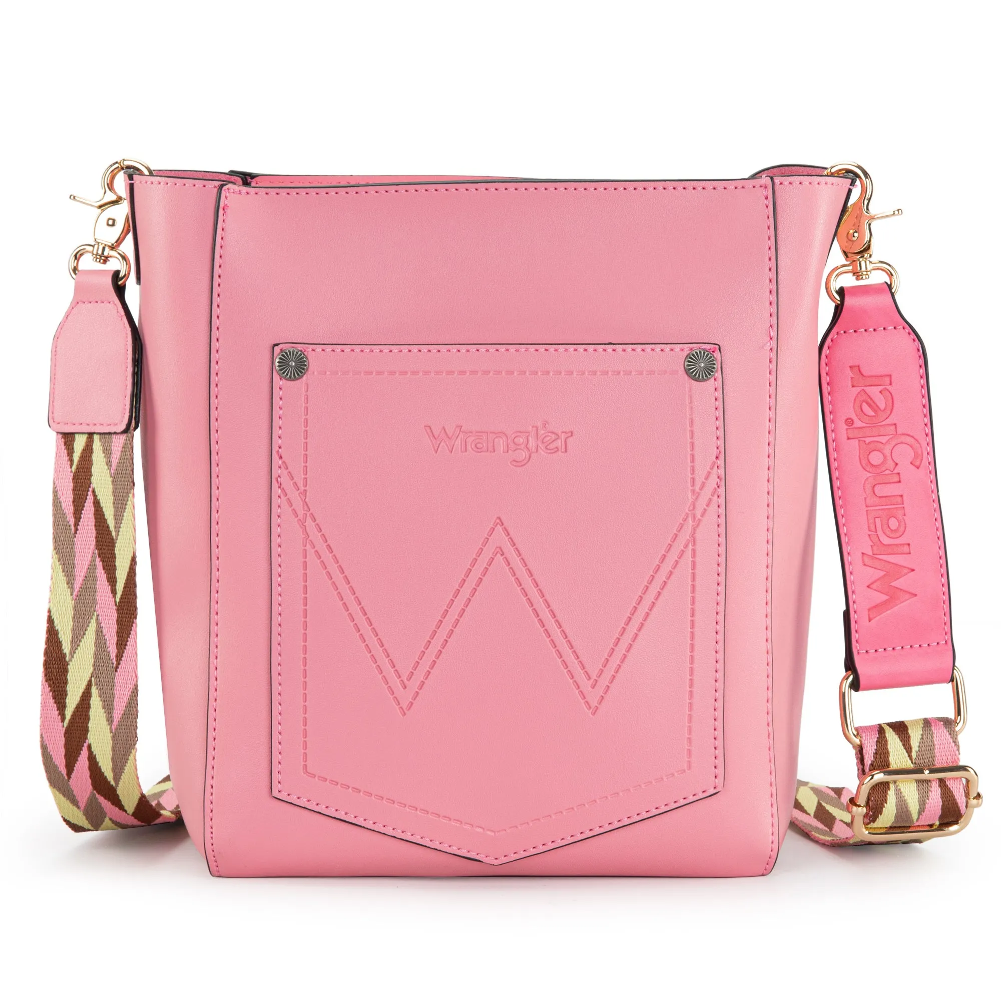 WG115-918B Wrangler Hobo with Mini Crossbody Set - Pink