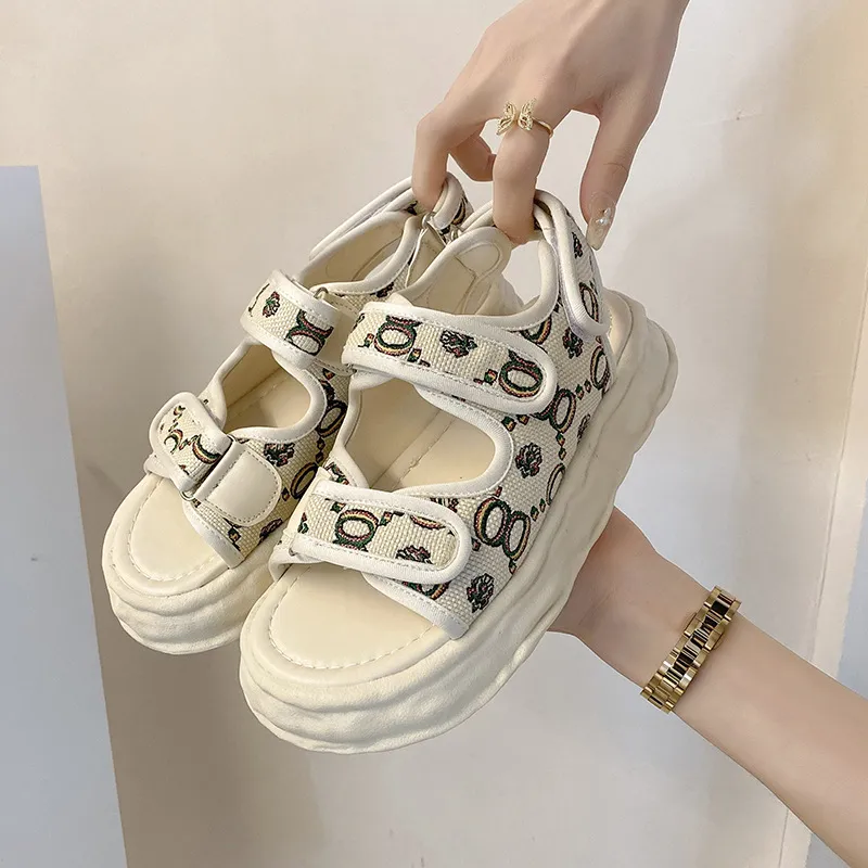 Women Velcro Platform Sandals 