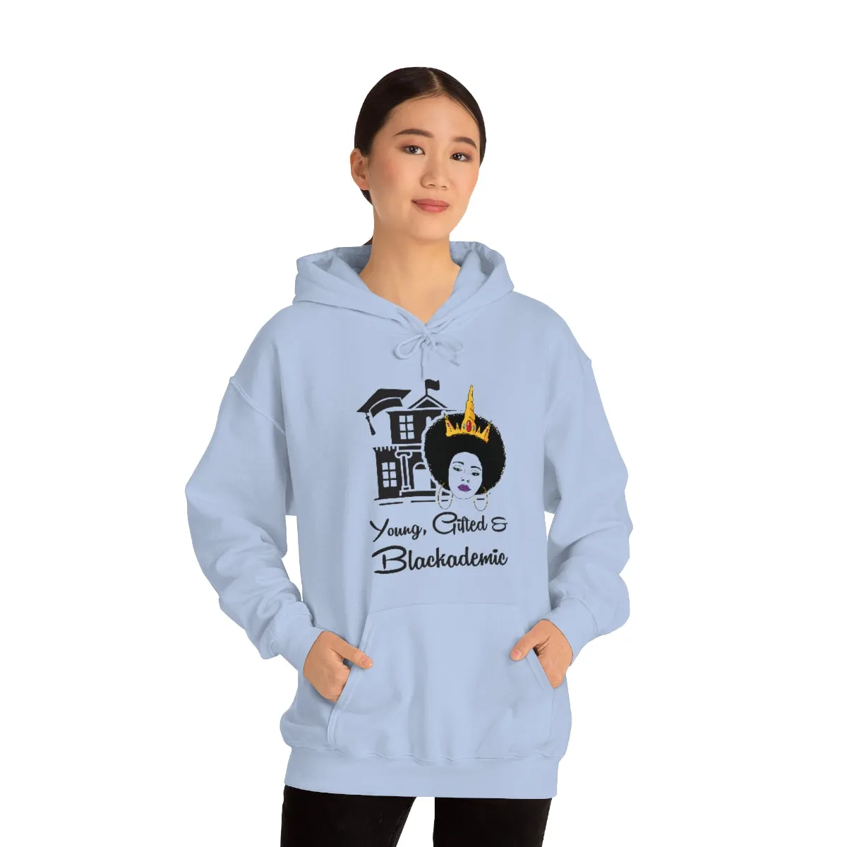 Young, Gifted, and Blackademic Unisex Heavy Blend Hooded Sweatshirt