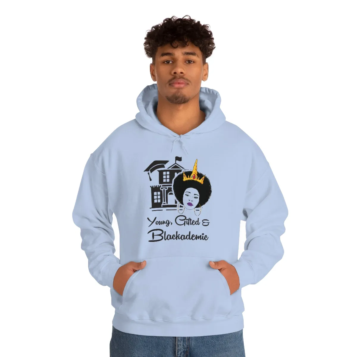 Young, Gifted, and Blackademic Unisex Heavy Blend Hooded Sweatshirt