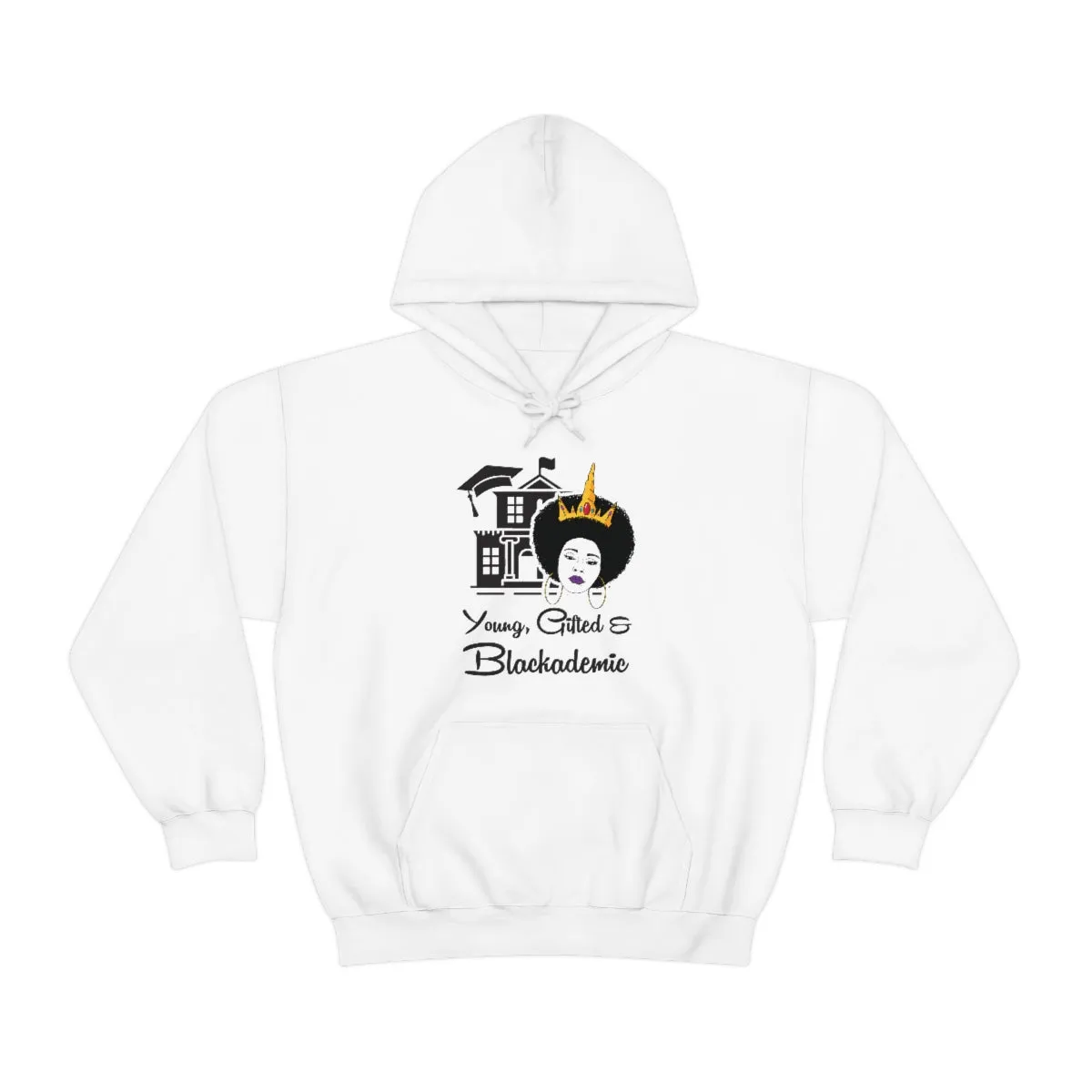 Young, Gifted, and Blackademic Unisex Heavy Blend Hooded Sweatshirt