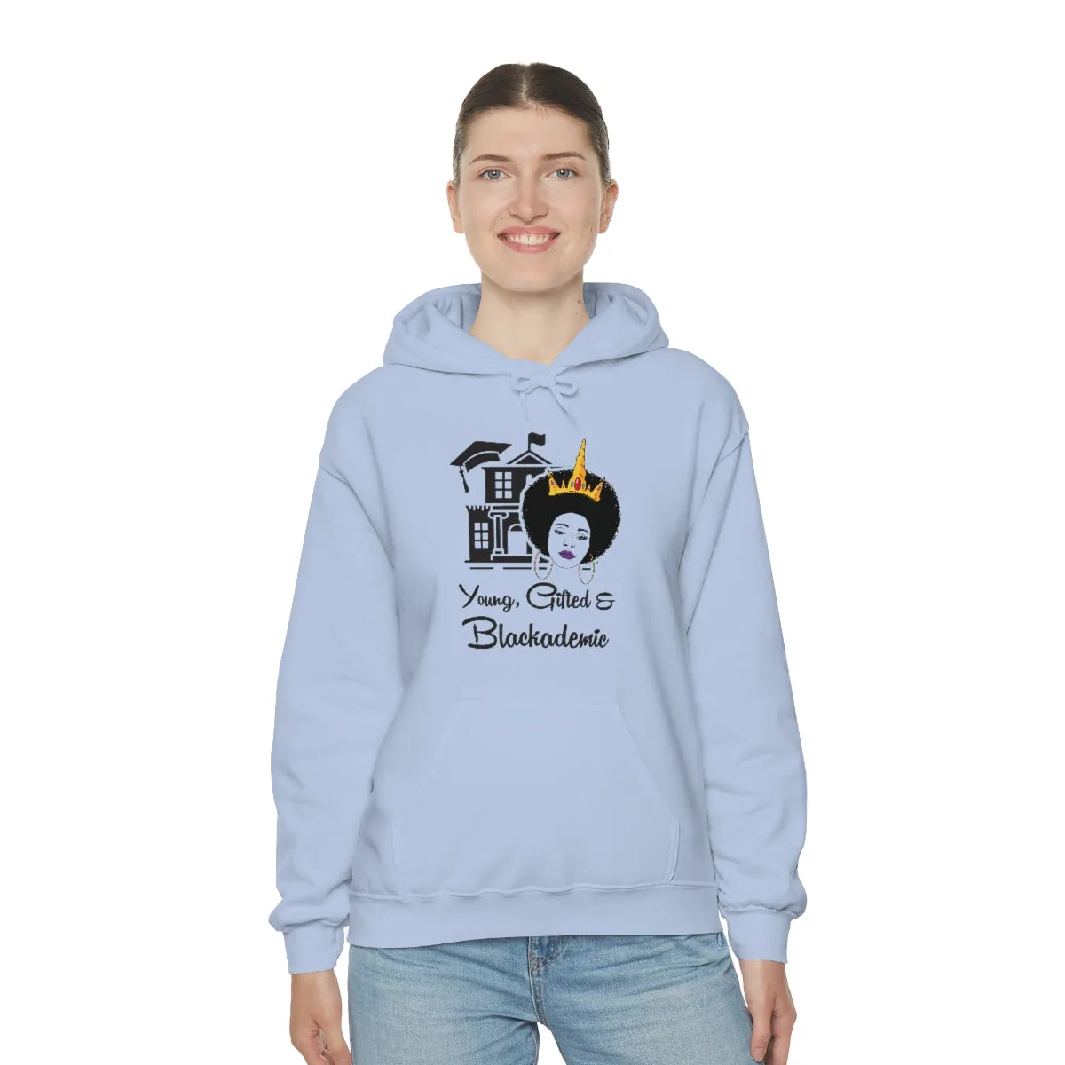 Young, Gifted, and Blackademic Unisex Heavy Blend Hooded Sweatshirt