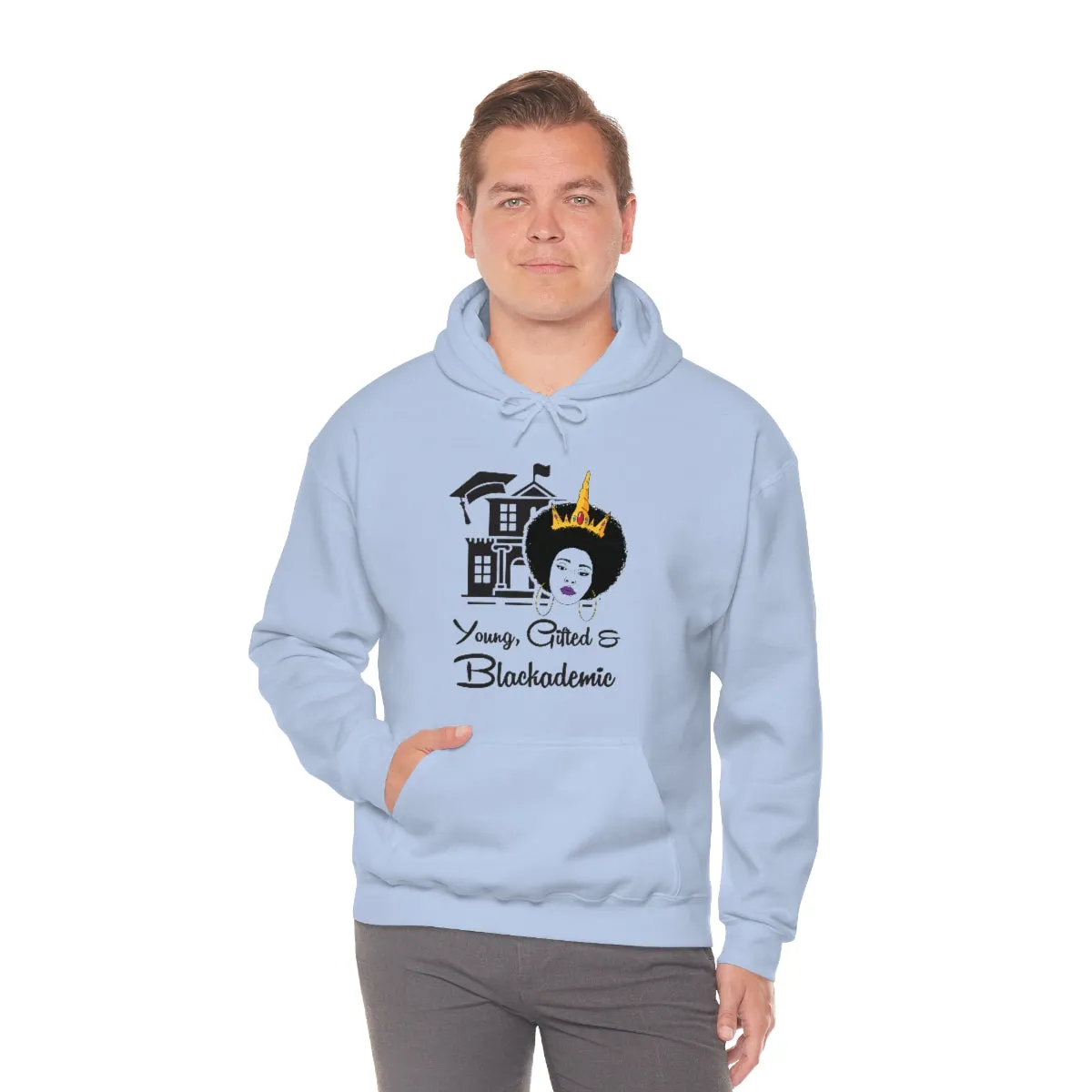 Young, Gifted, and Blackademic Unisex Heavy Blend Hooded Sweatshirt