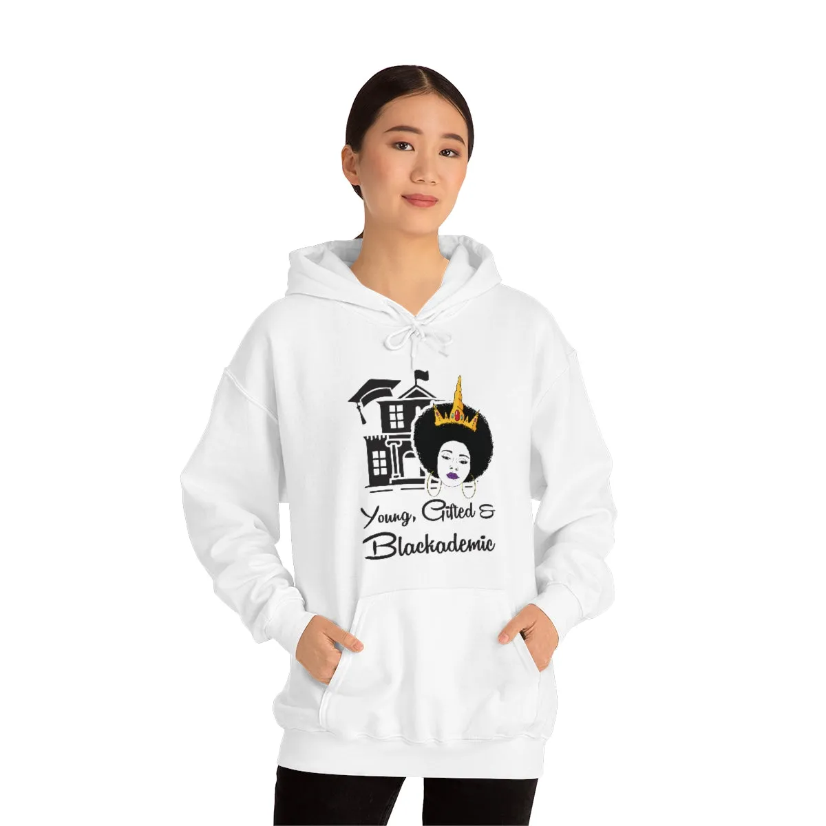 Young, Gifted, and Blackademic Unisex Heavy Blend Hooded Sweatshirt