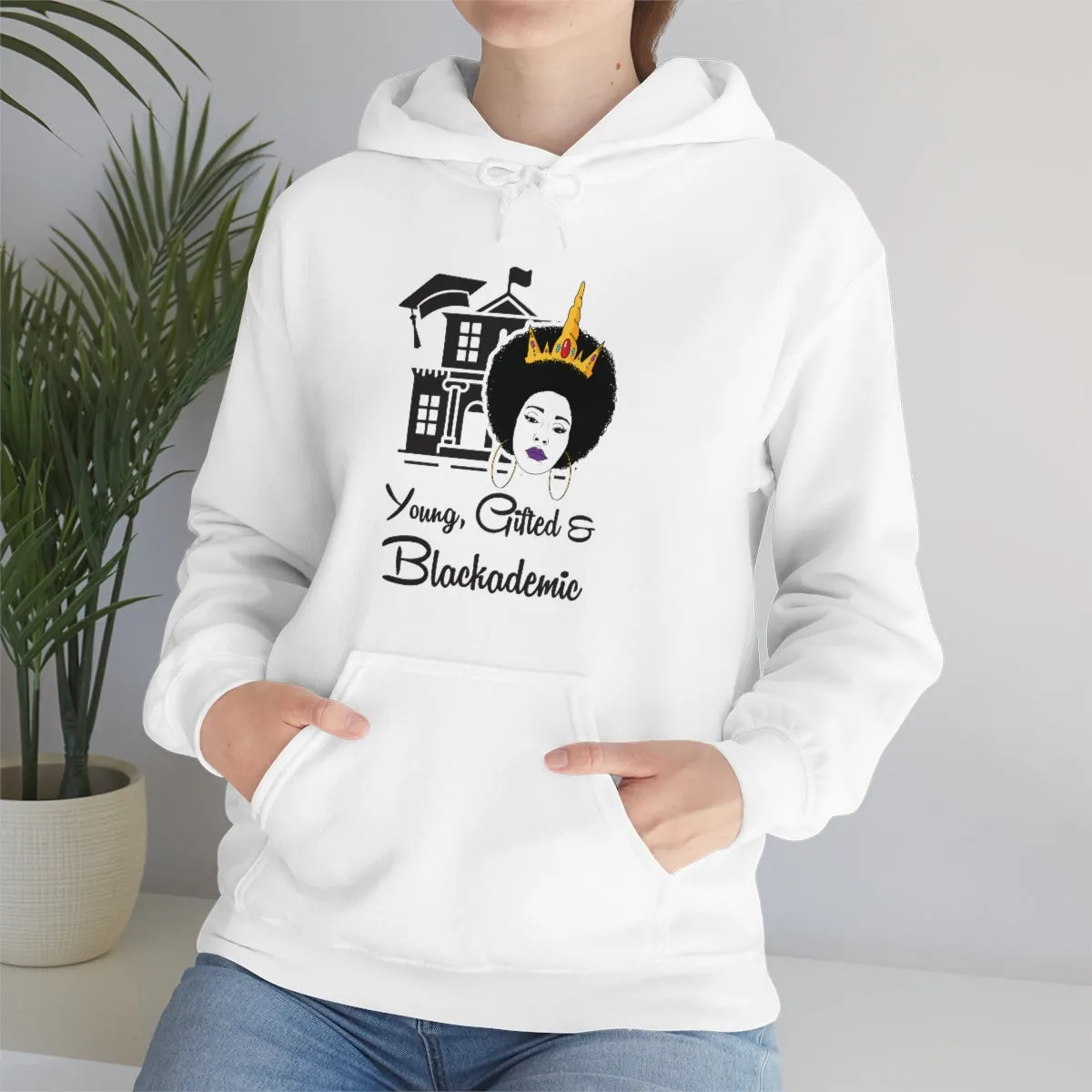 Young, Gifted, and Blackademic Unisex Heavy Blend Hooded Sweatshirt