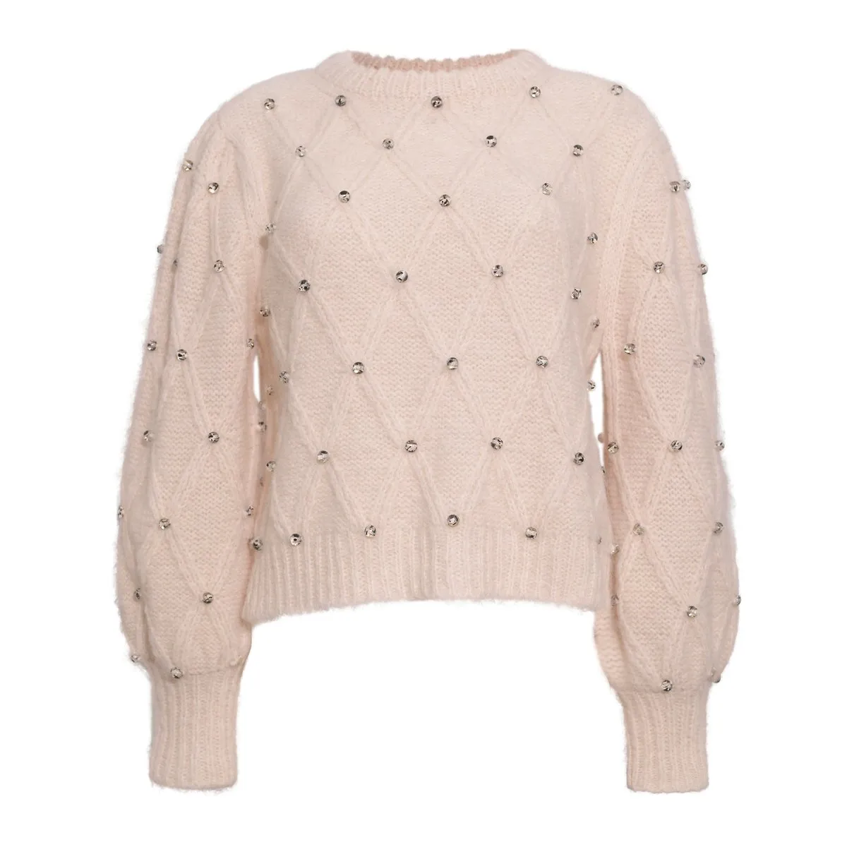 ZARIA SWEATER - IVORY/BEADS 