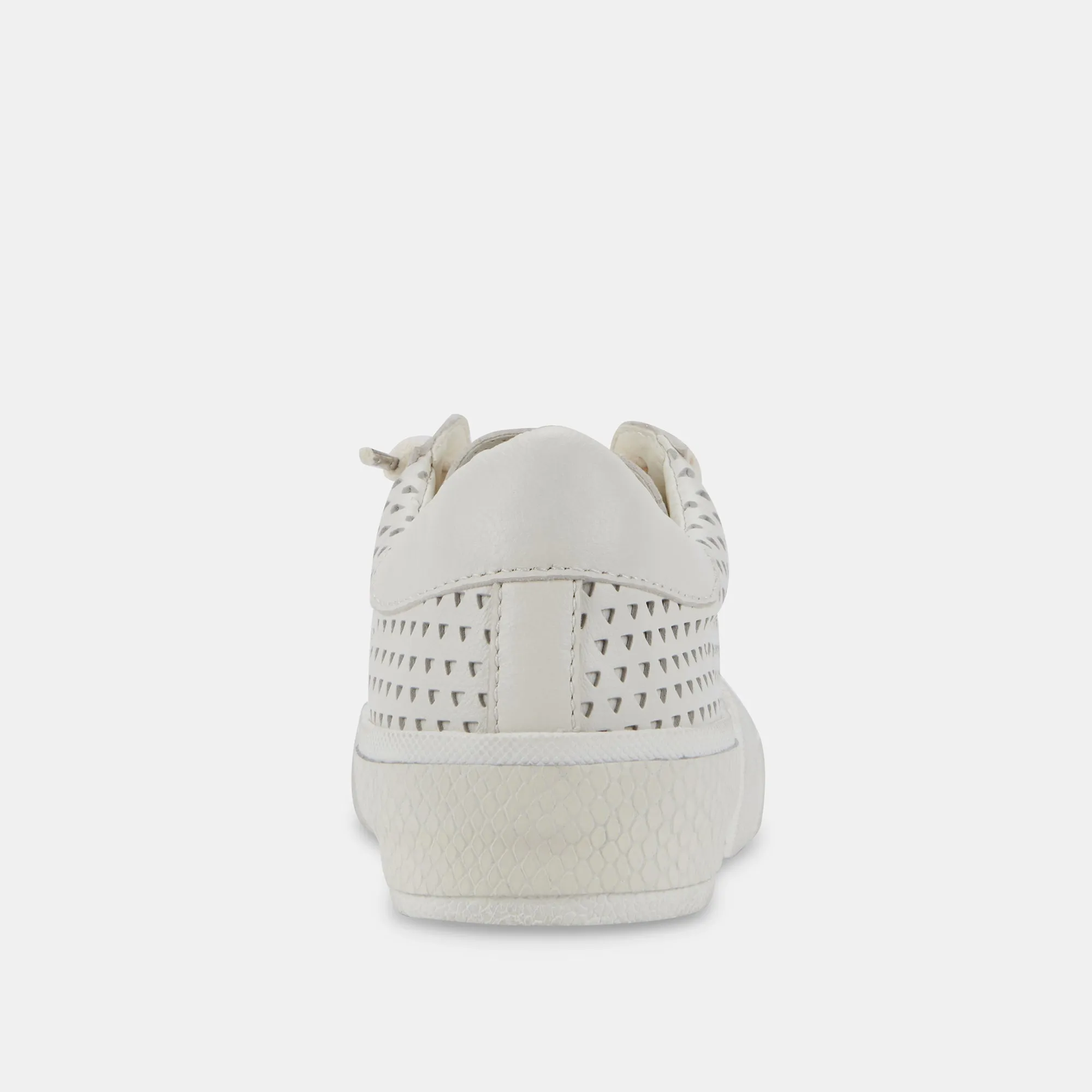 ZINA PERFORATED SNEAKERS WHITE PERFORATED LEATHER